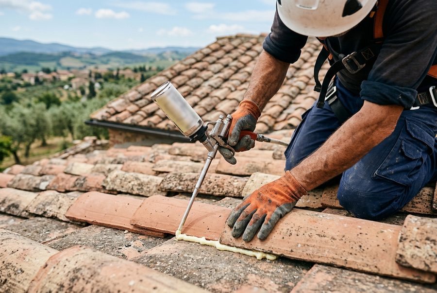 Fissaggio con schiuma certificata